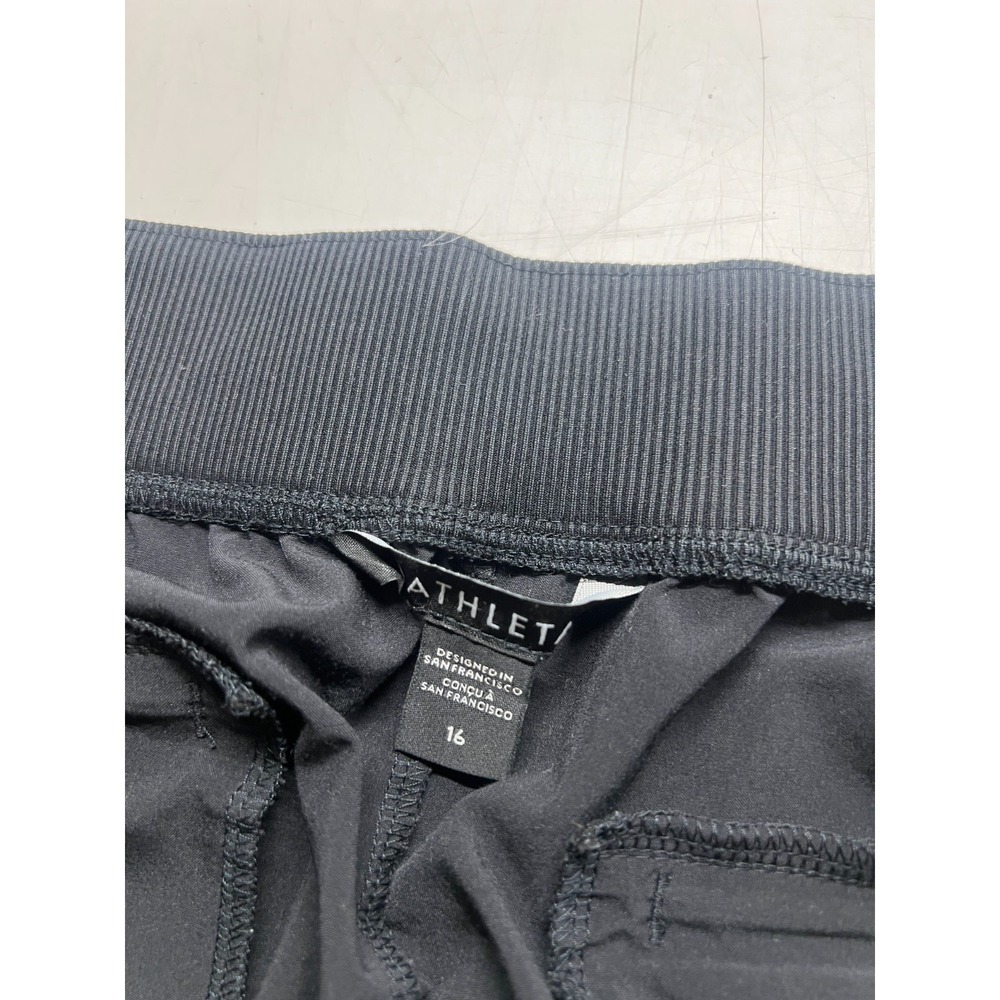 Athleta Brooklyn Mid Rise Ankle Pants Black Casual Lightweight Women Sz 16 18x27 - Picture 4 of 7